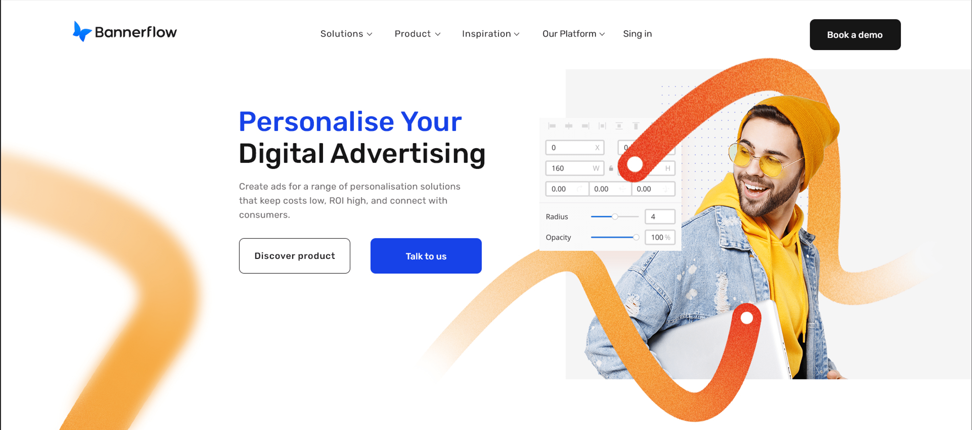 Przykład różnych call to action dopasowanych do fazu procesu zakupowego. Wezwanie do działania dla firmy bannerflow.